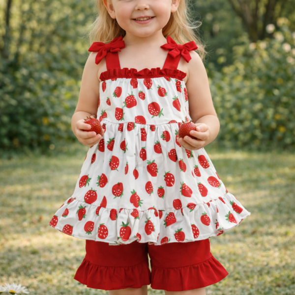 toddler strawberry tunic set