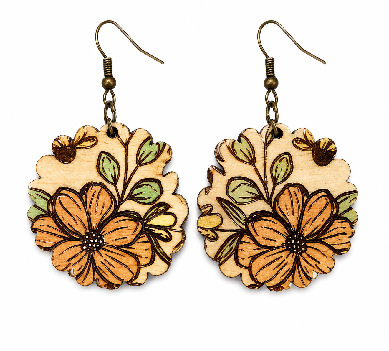 hand painted maple wood - assorted - Image 2