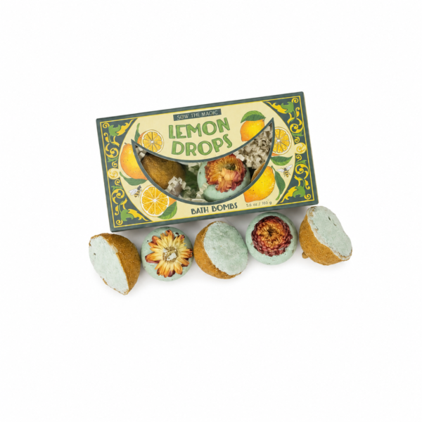 lemon drops bath bombs