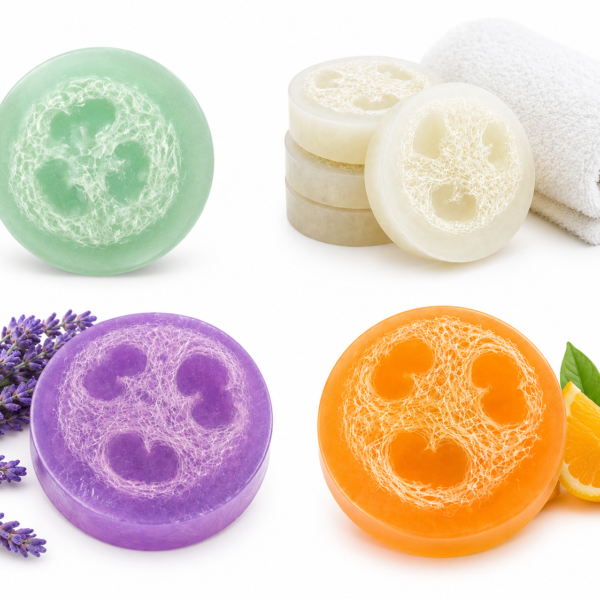 natural loofah silk bar