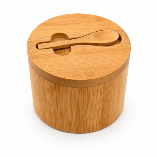 Bamboo Herb Bowl with Lid & Spoon