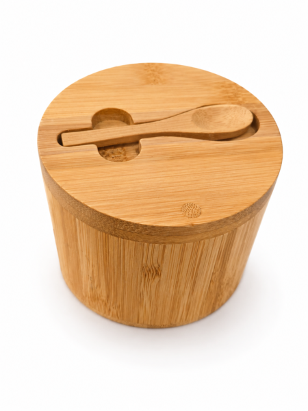 Bamboo Herb Bowl with Lid & Spoon