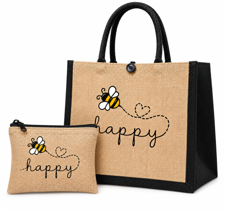 bee mesh tote set