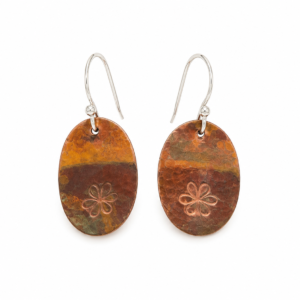Copper Flower Fire Jewellery