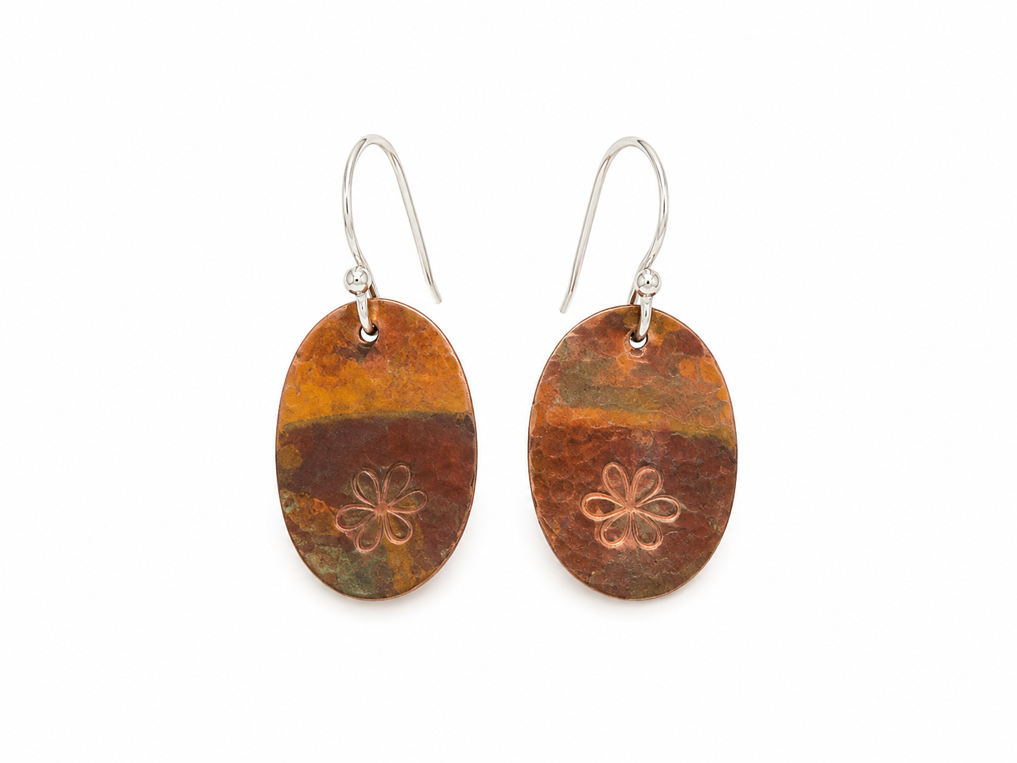 Copper Flower Fire Jewellery