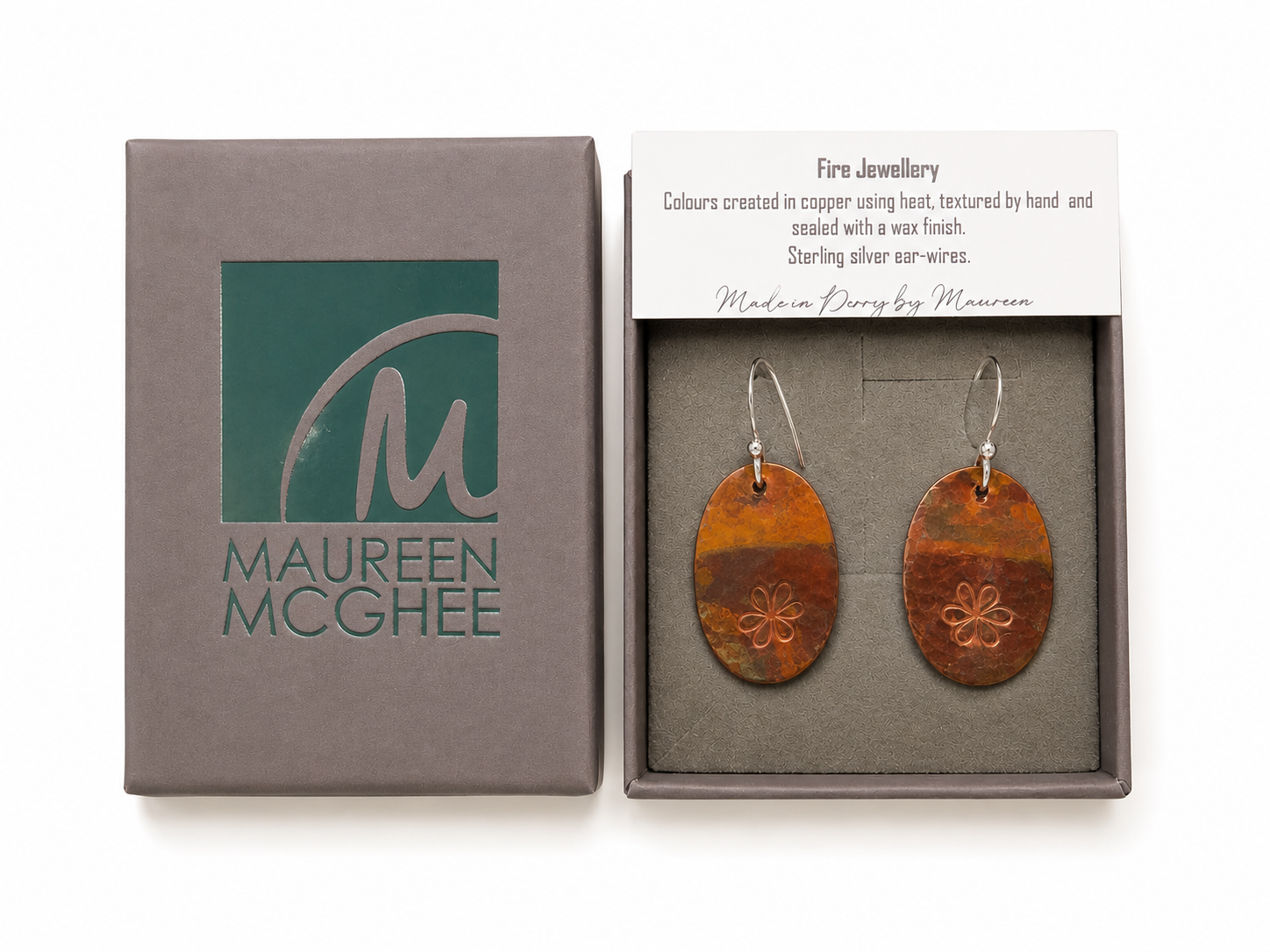 Copper Flower Fire Jewellery - Image 2