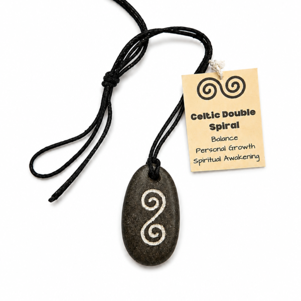 Celtic Spirals on Basalt Stone