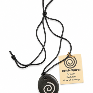Celtic Spiral on Basalt Stone
