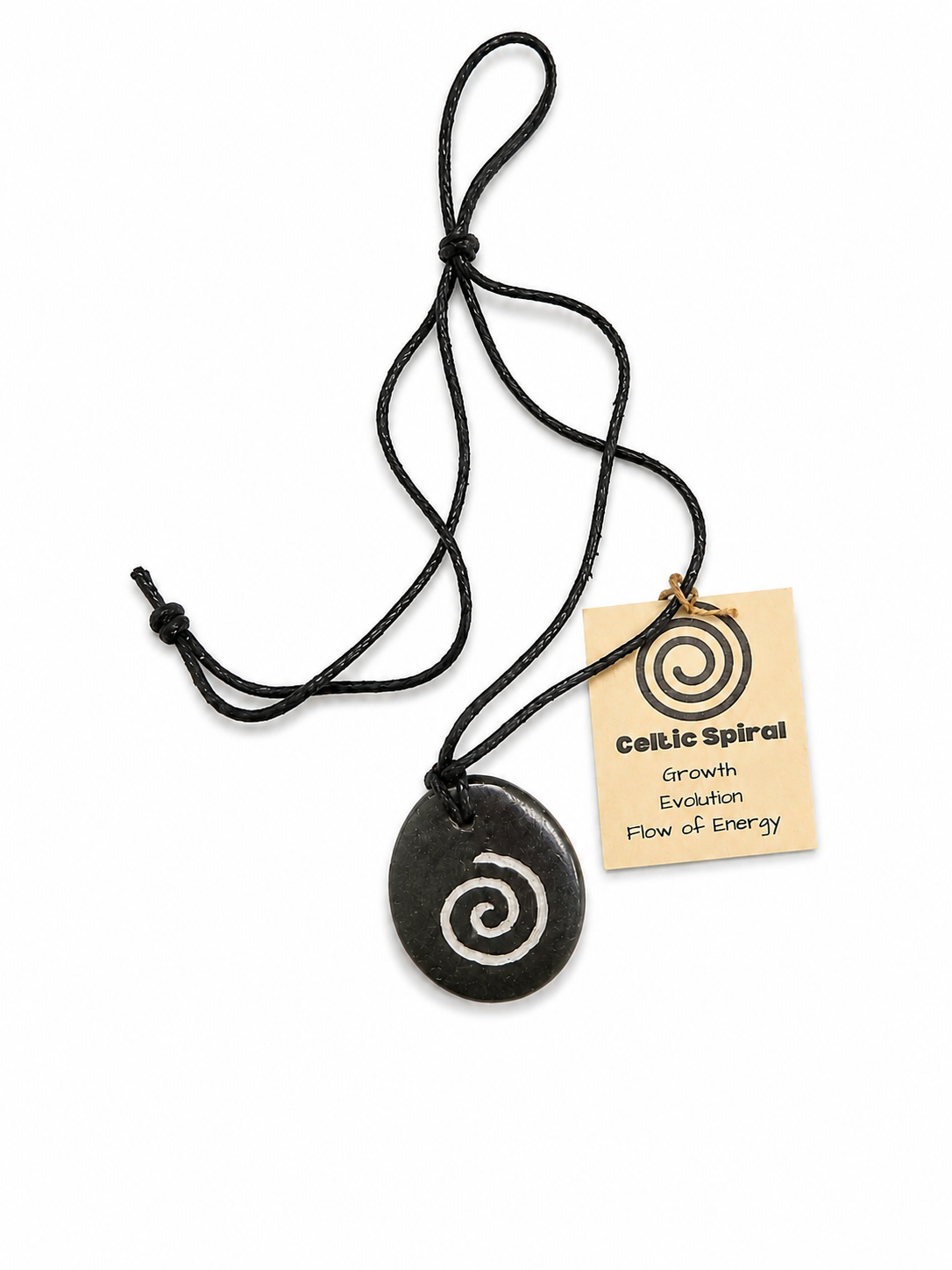 Celtic Spiral on Basalt Stone