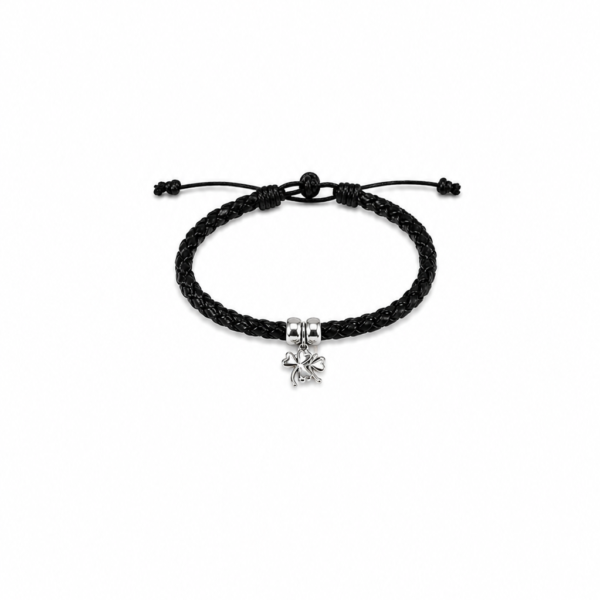 Celtic Leather Shamrocks Bracelet