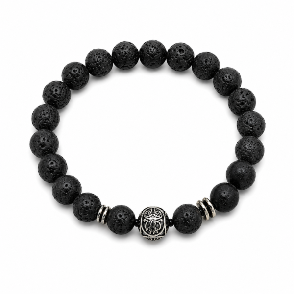 Celtic Energy Bracelet - Lava Stone