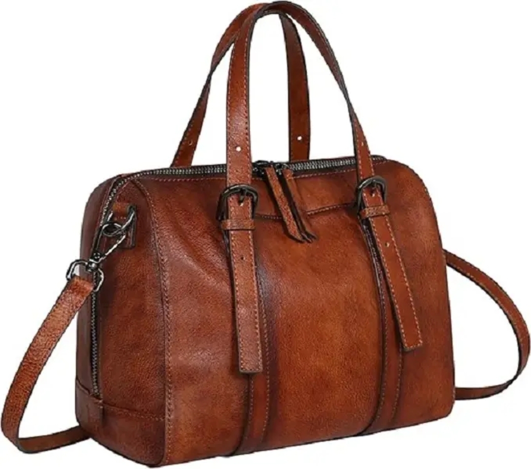 Leather Hobo Satchel Handbag