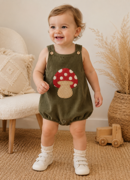 Baby Mushroom Romper