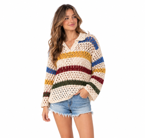 Striped Knit Top