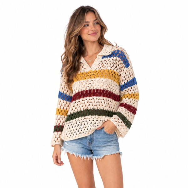 Striped Knit Top