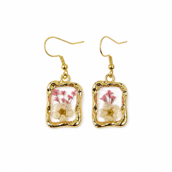 Handmade Dried Flower Earrings