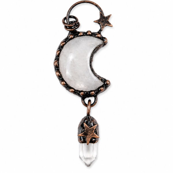 Vintage Moon Crystal Pendants