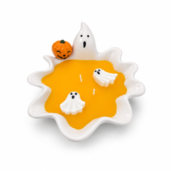 Ruffled Ghost Candle