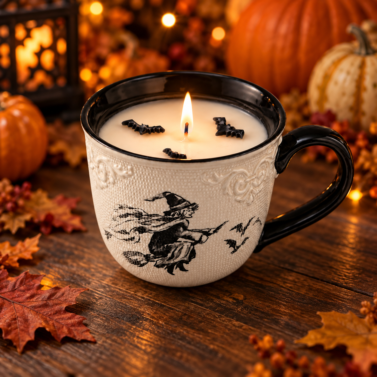 Flying Witch & Bats Mug - Image 3