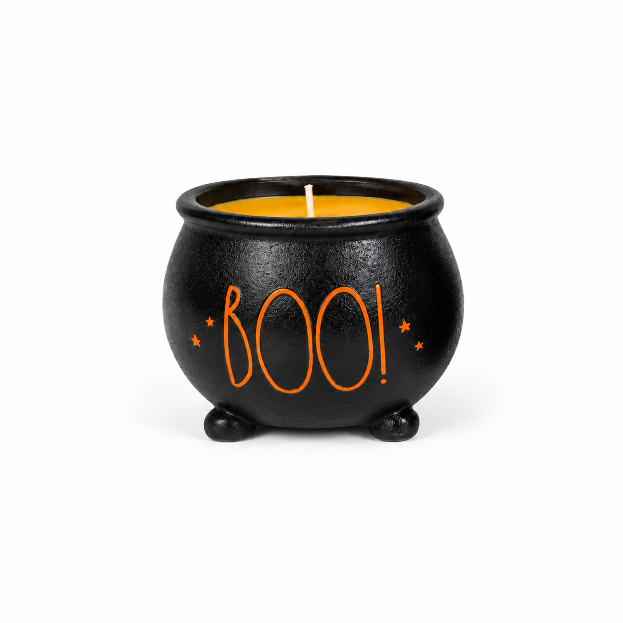 Boo! Cauldron Candle
