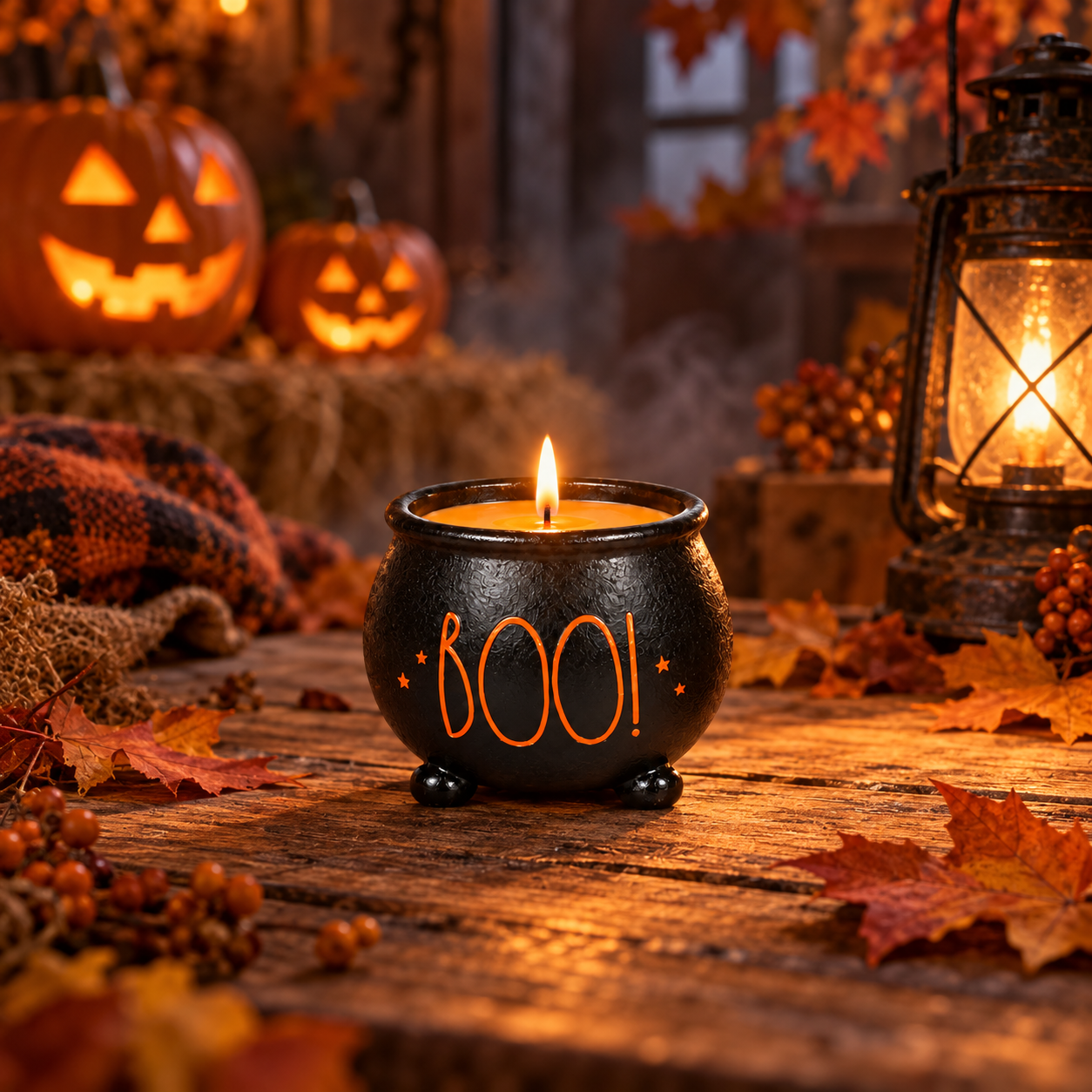 Boo! Cauldron Candle - Image 4
