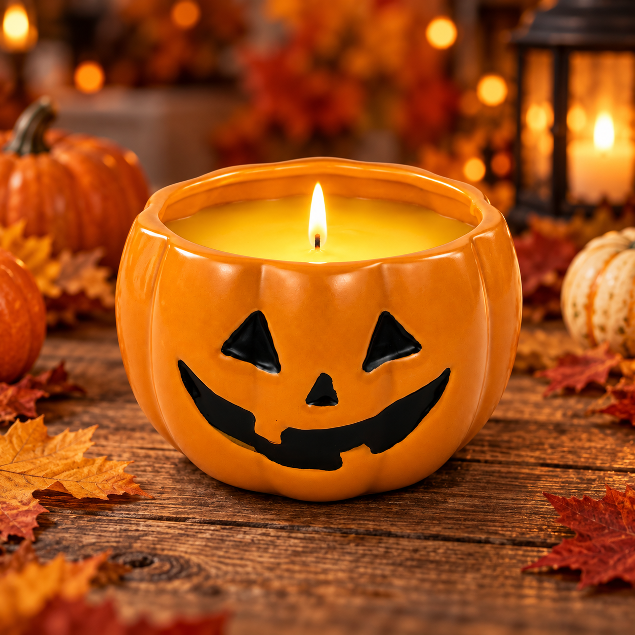 Jack-o-Lantern Candle - Image 3