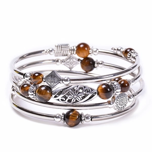 Boho Natural Stone Wrap Bracelet