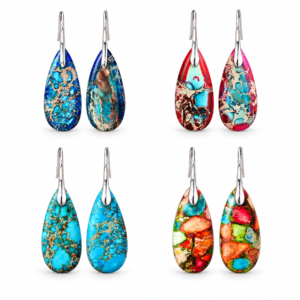 Agate Droplet Earrings